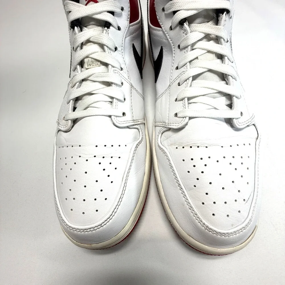 Air Jordan 1 Low Chicago Black Toe White Red‎ Black Men's Size 12 553558-118